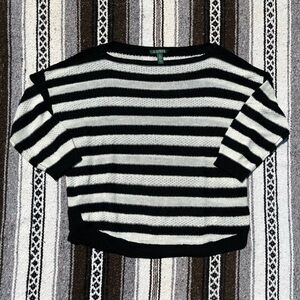 Ralph Lauren Striped Sweater | linen/cotton blend